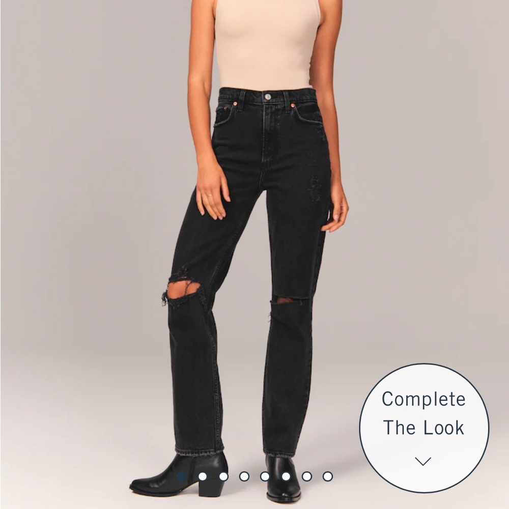 Abercrombie 90’s Ultra High Rise Straight Jean